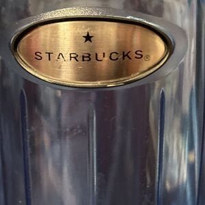 Starbucks Blue Barista 2002 Tumbler 12 ounce With Lid No Straw